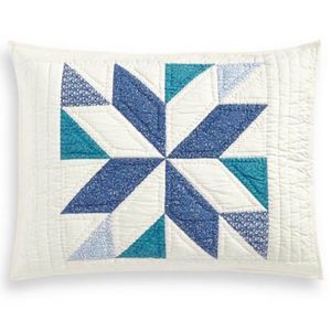 NEW Martha Stewart Artisan Collection Quilted Standard Sham